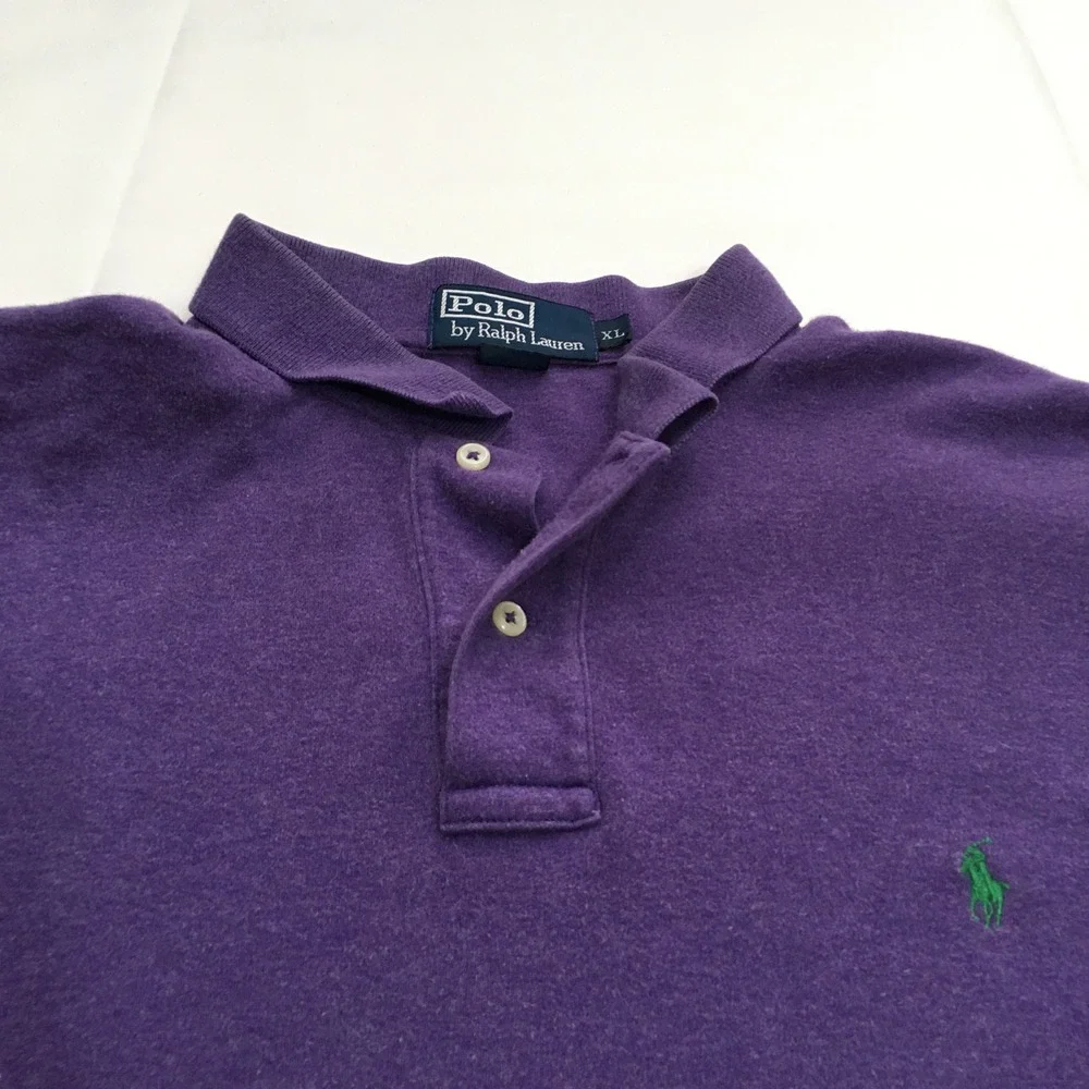 Polo Ralph Lauren Polo Shirt Mens XL Purple Preppy